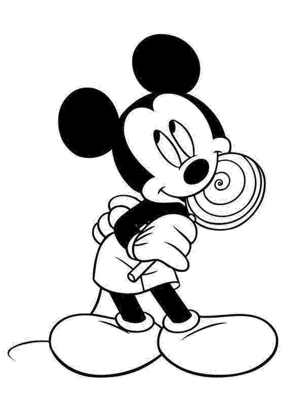 Coloring page: Mickey (Animation Movies) #170105 - Free Printable Coloring Pages