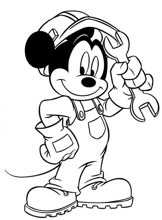 Coloring page: Mickey (Animation Movies) #170110 - Free Printable Coloring Pages