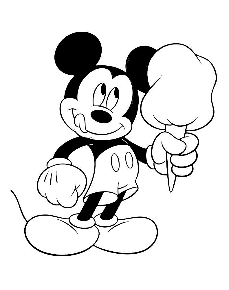 Coloring page: Mickey (Animation Movies) #170129 - Free Printable Coloring Pages