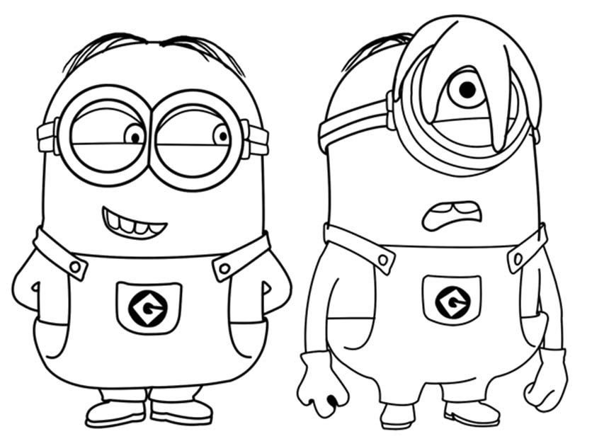 drawing minions 72077 animation movies printable coloring pages