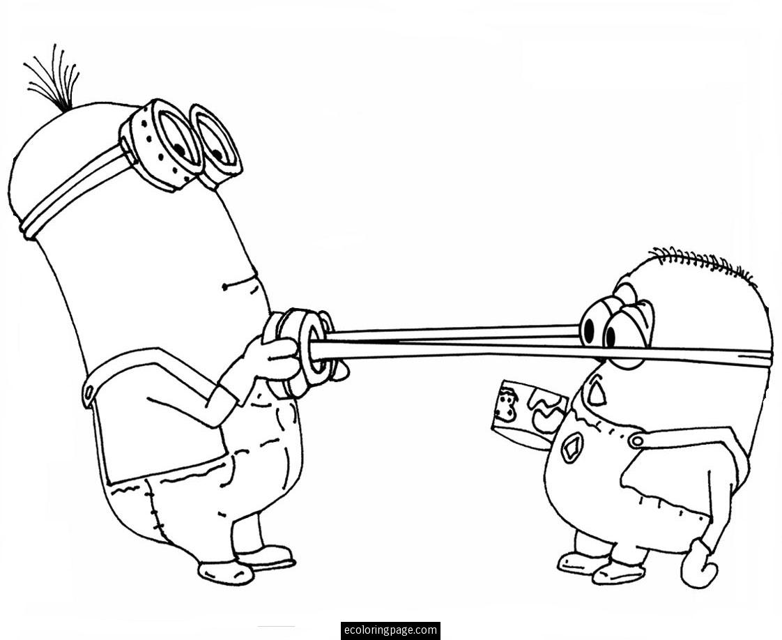 Coloring page: Minions (Animation Movies) #72096 - Free Printable Coloring Pages