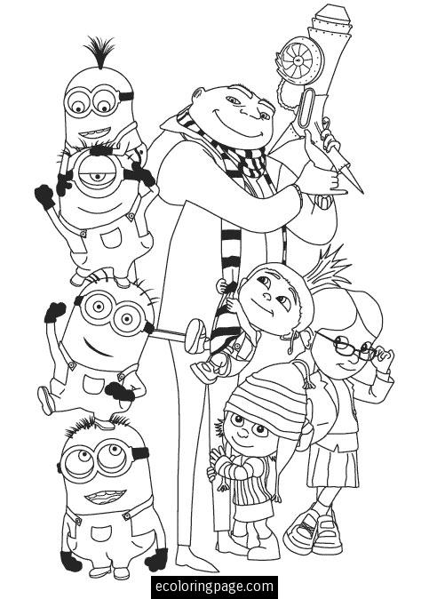 Coloring page: Minions (Animation Movies) #72106 - Free Printable Coloring Pages