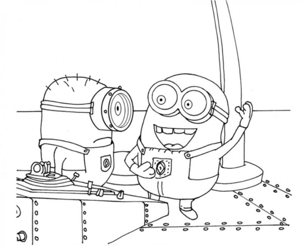 Coloring page: Minions (Animation Movies) #72110 - Free Printable Coloring Pages