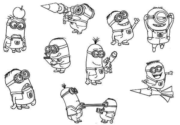 Coloring page: Minions (Animation Movies) #72124 - Free Printable Coloring Pages