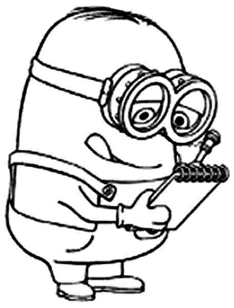 Coloring page: Minions (Animation Movies) #72125 - Free Printable Coloring Pages