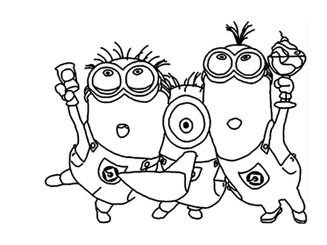 Coloring page: Minions (Animation Movies) #72155 - Free Printable Coloring Pages