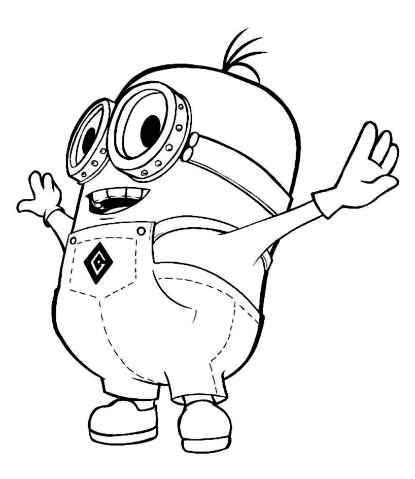 Drawing Minions #72157 (Animation Movies) – Printable coloring pages