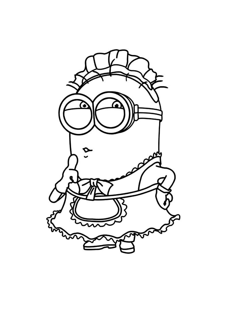 Coloring page: Minions (Animation Movies) #72165 - Free Printable Coloring Pages