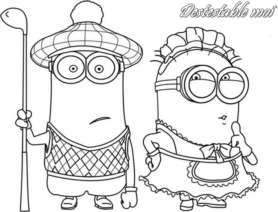 Coloring page: Minions (Animation Movies) #72170 - Free Printable Coloring Pages