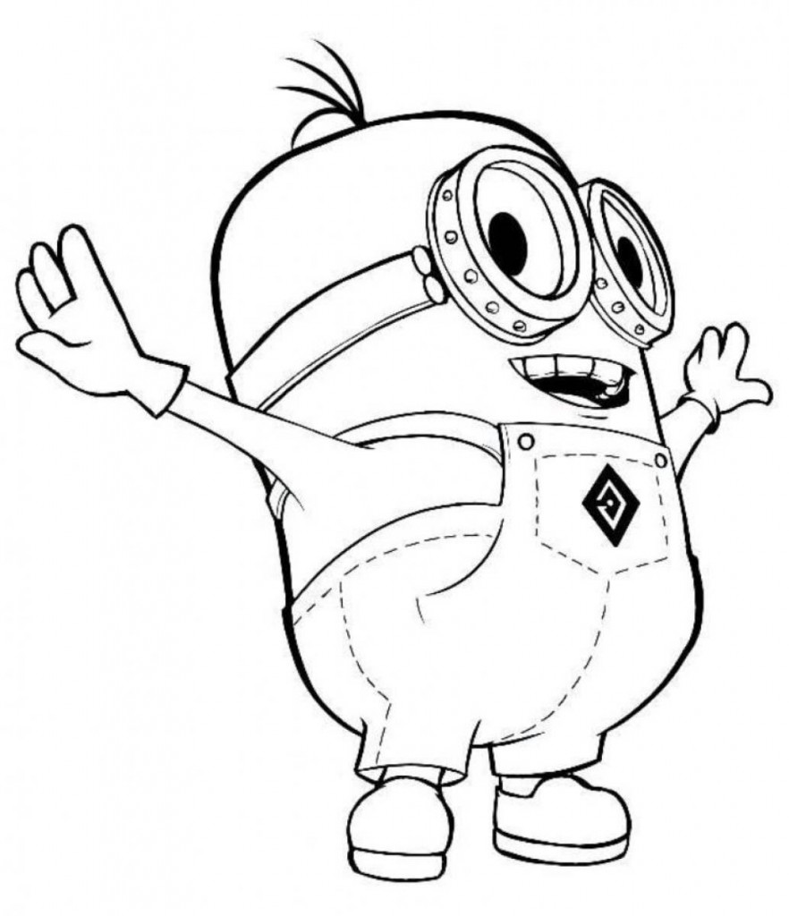 Drawing Minions #72178 (Animation Movies) – Printable coloring pages