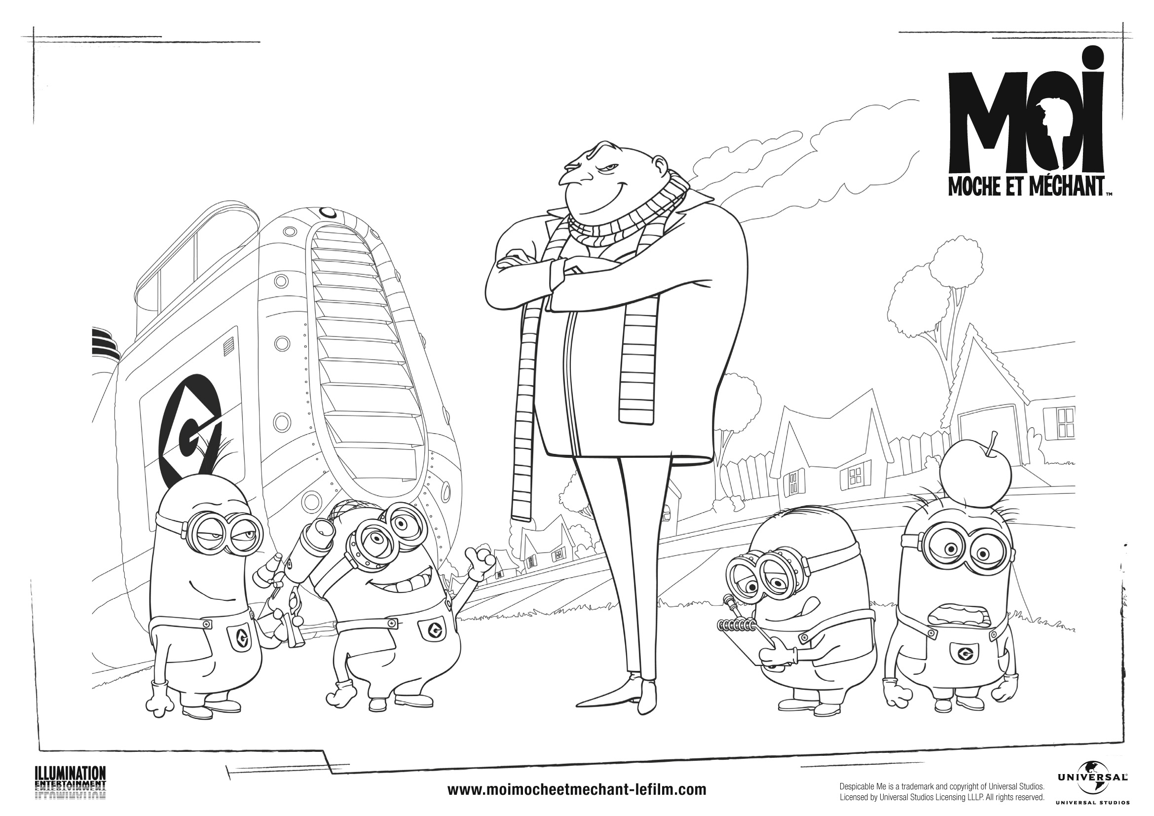 Coloring page: Minions (Animation Movies) #72186 - Free Printable Coloring Pages