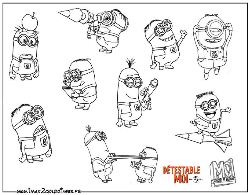 Coloring page: Minions (Animation Movies) #72205 - Free Printable Coloring Pages