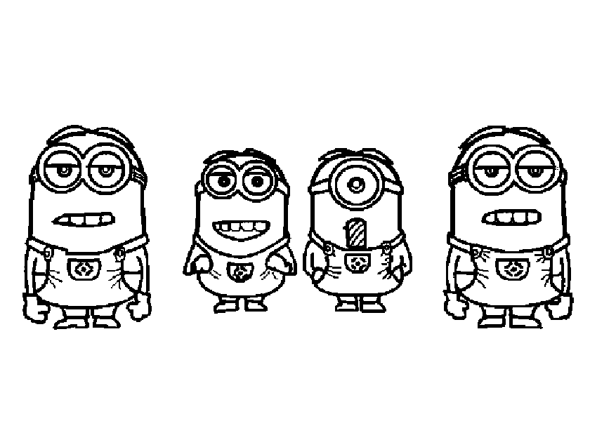 Coloring page: Minions (Animation Movies) #72206 - Free Printable Coloring Pages