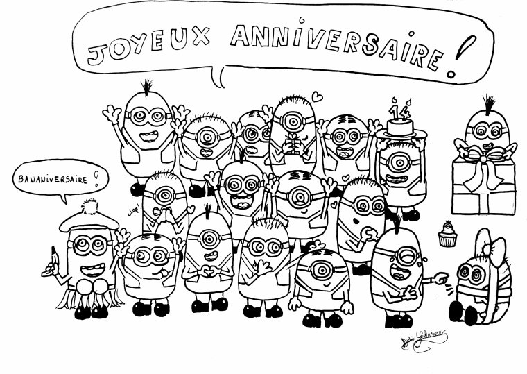 Coloring page: Minions (Animation Movies) #72233 - Free Printable Coloring Pages