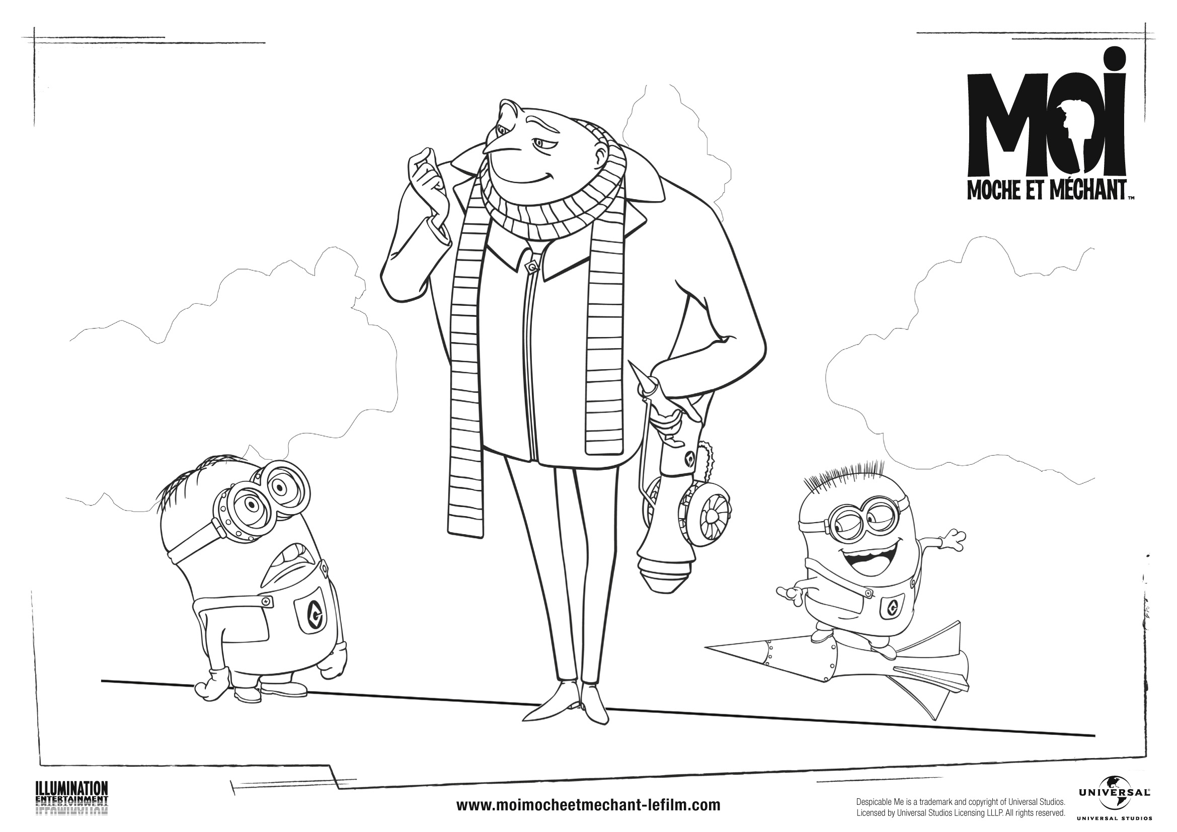 Coloring page: Minions (Animation Movies) #72240 - Free Printable Coloring Pages