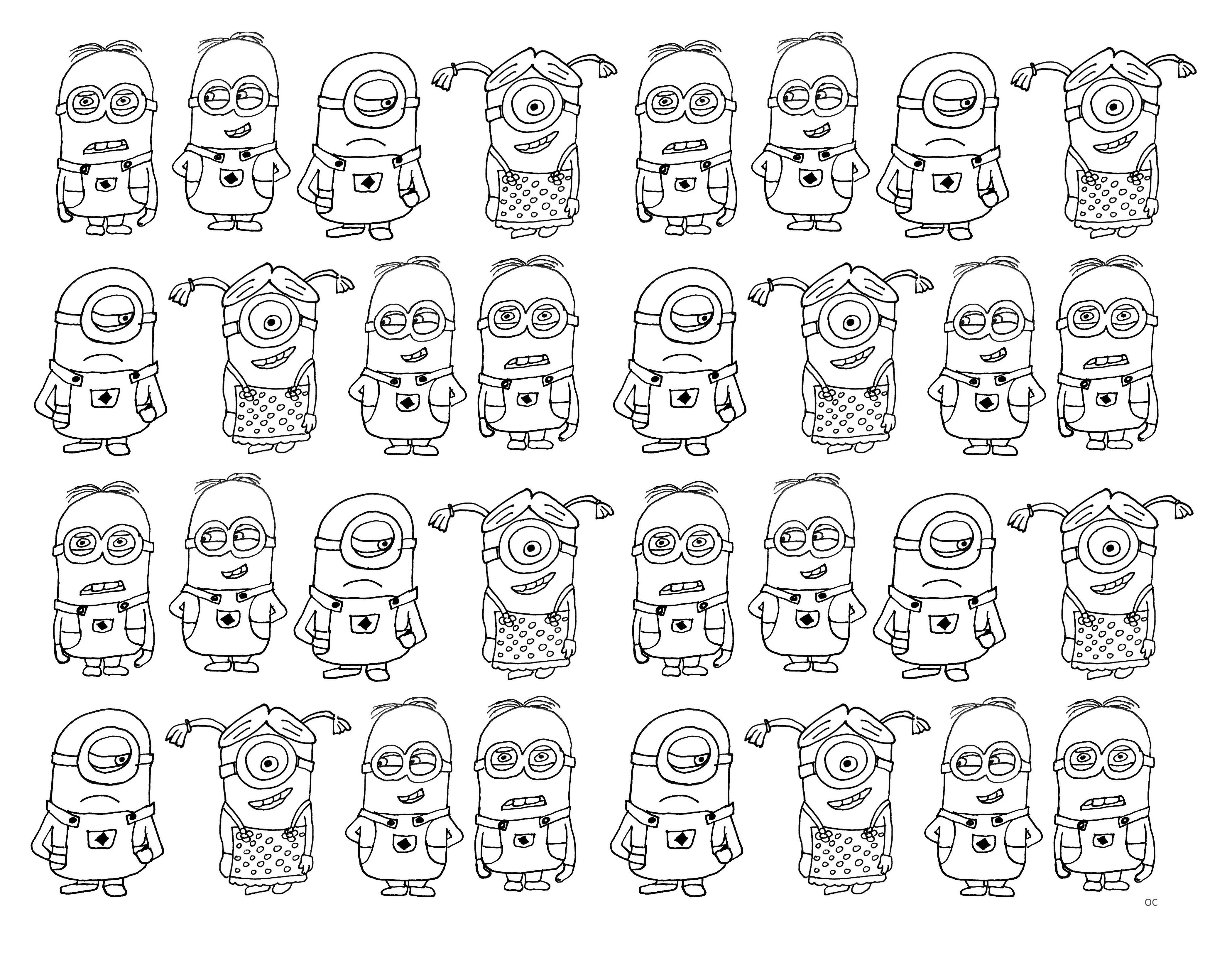 Coloring page: Minions (Animation Movies) #72247 - Free Printable Coloring Pages