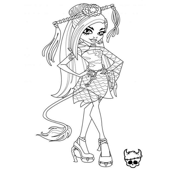 Coloring page: Monster High (Animation Movies) #24814 - Free Printable Coloring Pages