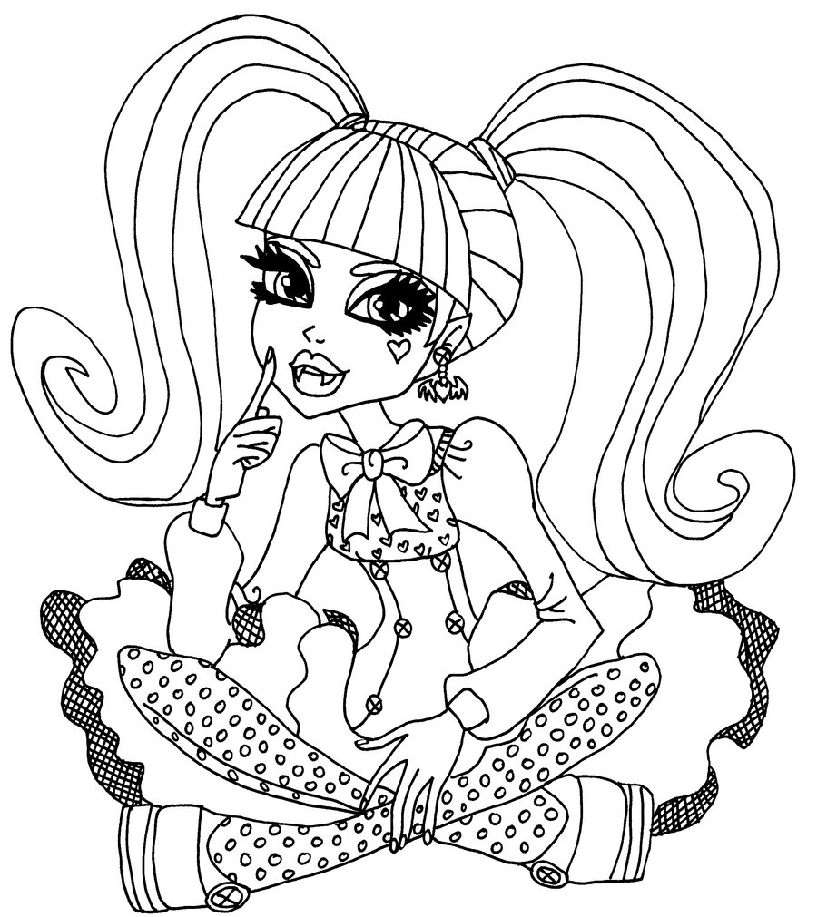 Coloring page: Monster High (Animation Movies) #24815 - Free Printable Coloring Pages