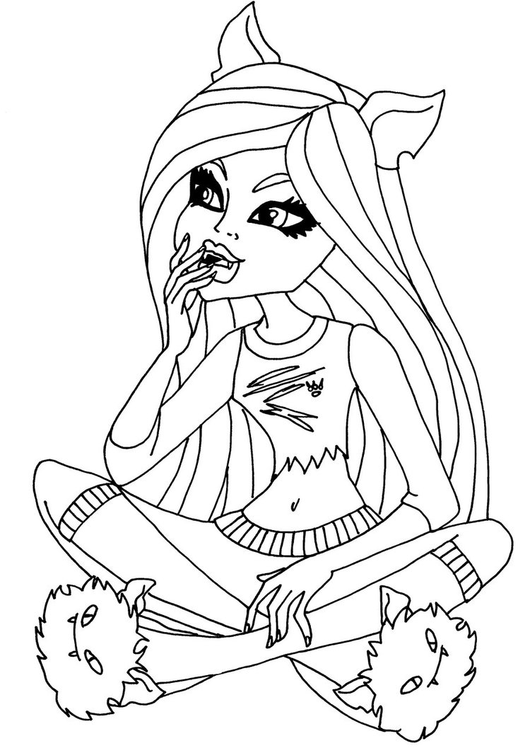 Coloring page: Monster High (Animation Movies) #24817 - Free Printable Coloring Pages