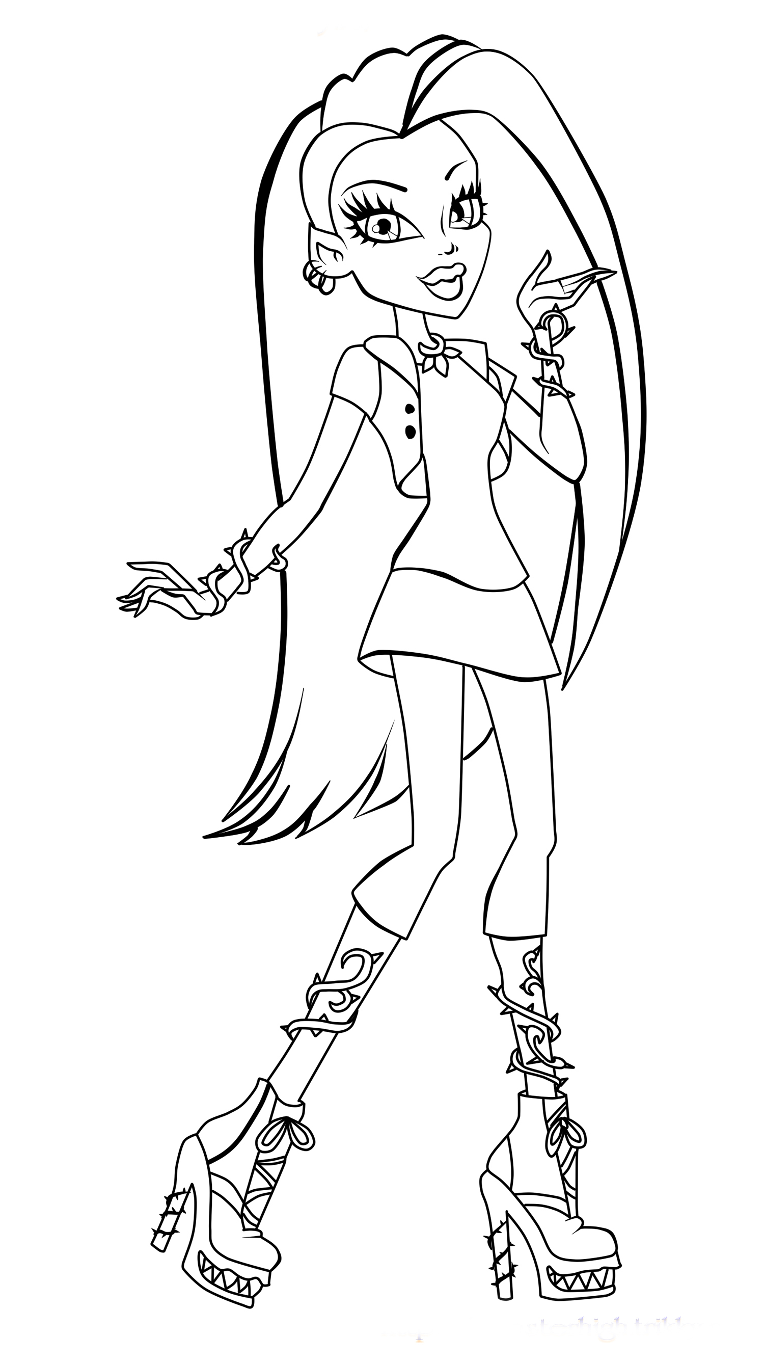Coloring page: Monster High (Animation Movies) #24836 - Free Printable Coloring Pages