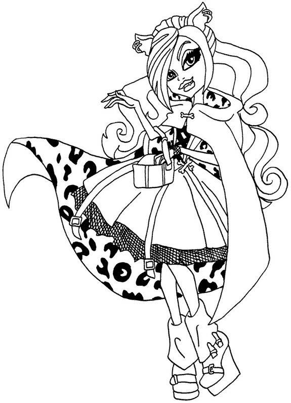 Coloring page: Monster High (Animation Movies) #24841 - Free Printable Coloring Pages