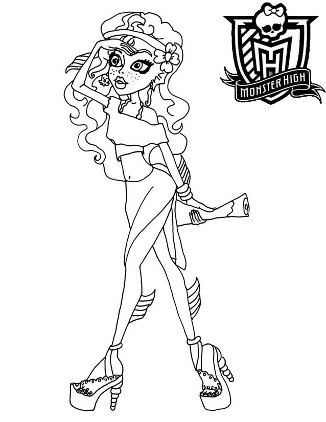Coloring page: Monster High (Animation Movies) #24842 - Free Printable Coloring Pages