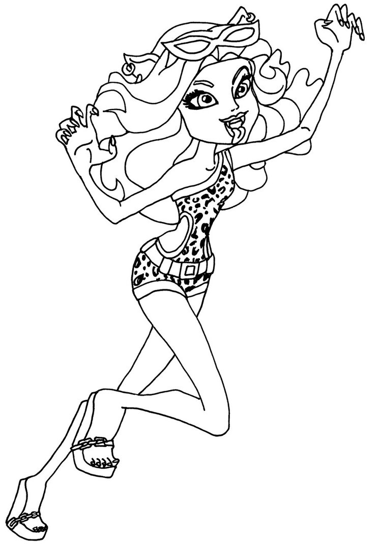 Coloring page: Monster High (Animation Movies) #24844 - Free Printable Coloring Pages