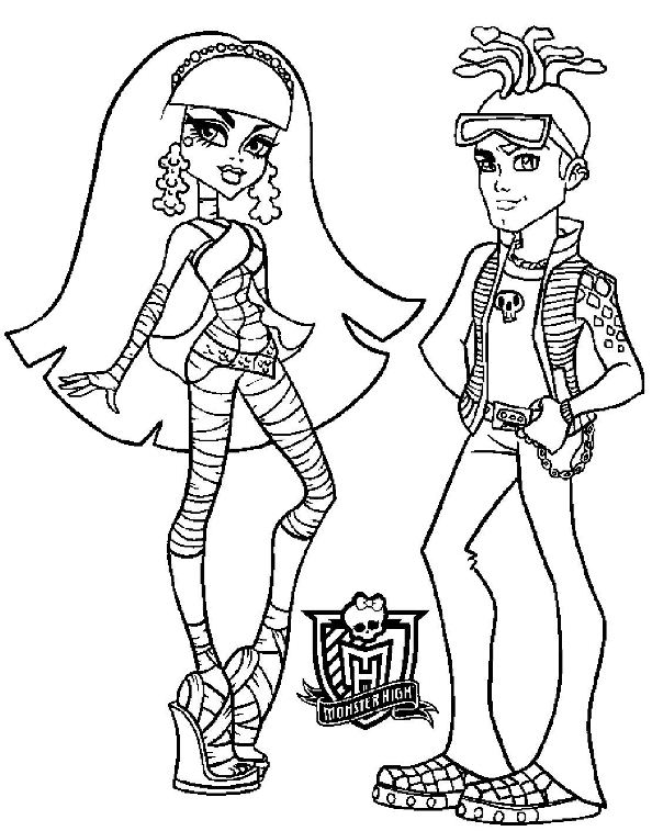 fun coloring pages monster high