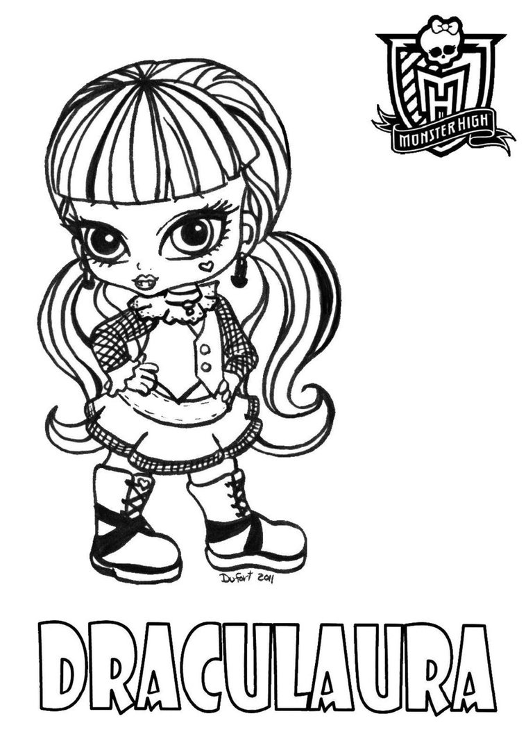 Drawing Monster High #24858 (Animation Movies) – Printable coloring pages
