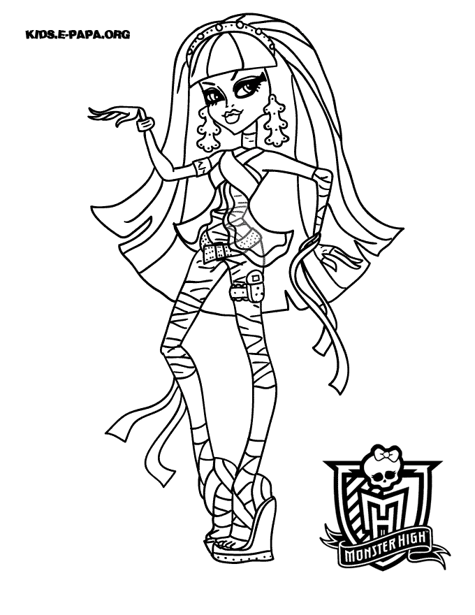 Coloring page: Monster High (Animation Movies) #24859 - Free Printable Coloring Pages