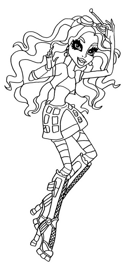 Coloring page: Monster High (Animation Movies) #24864 - Free Printable Coloring Pages