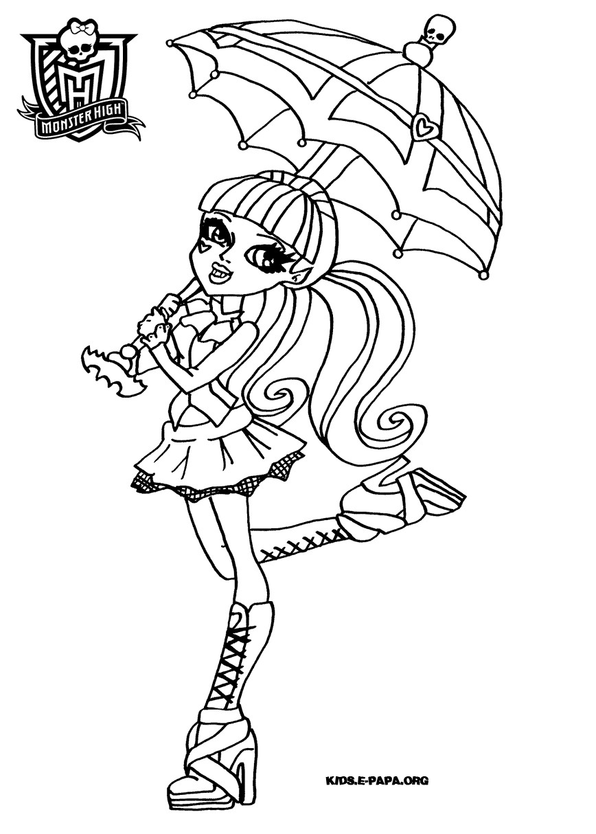 Coloring page: Monster High (Animation Movies) #24881 - Free Printable Coloring Pages