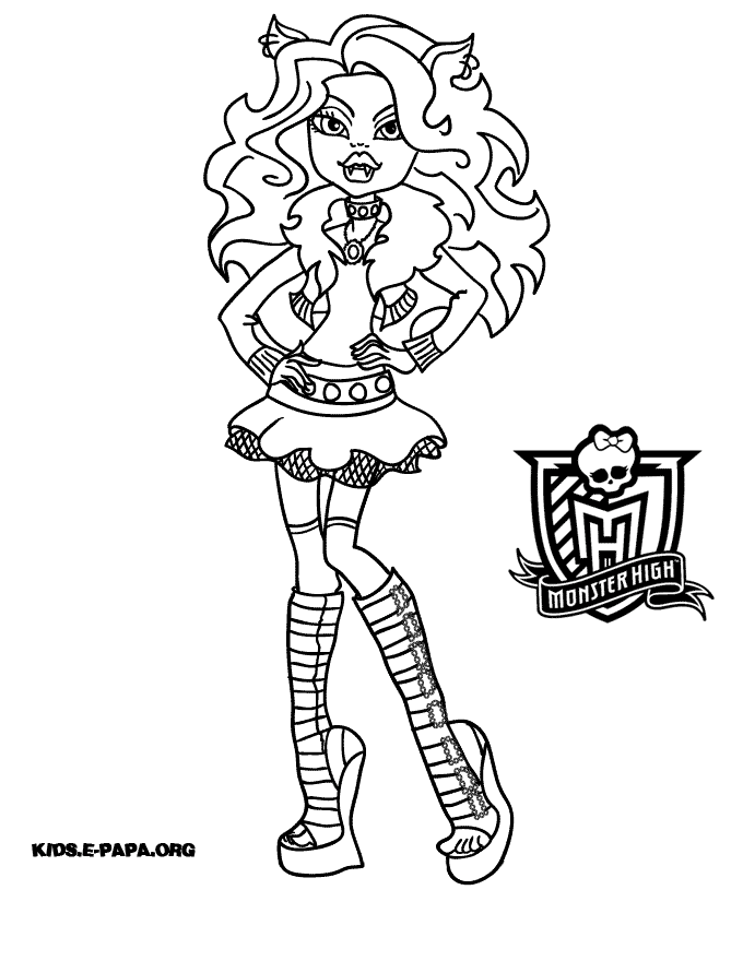 Coloring page: Monster High (Animation Movies) #24886 - Free Printable Coloring Pages