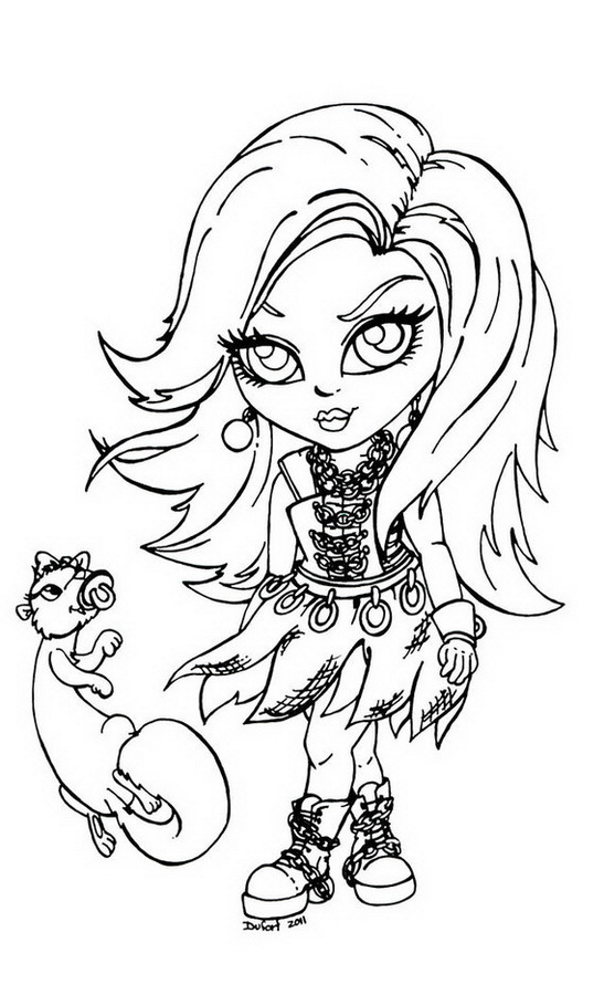 Coloring page: Monster High (Animation Movies) #24888 - Free Printable Coloring Pages