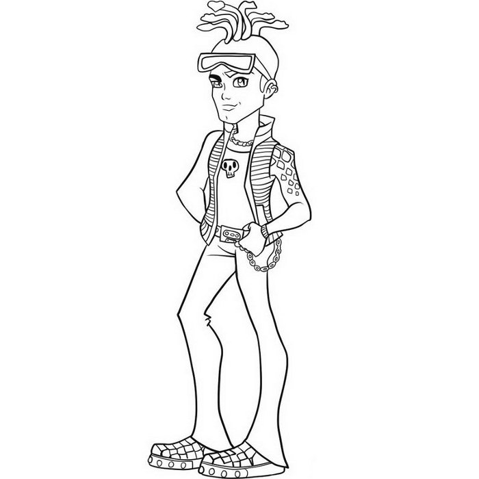 Coloring page: Monster High (Animation Movies) #24890 - Free Printable Coloring Pages