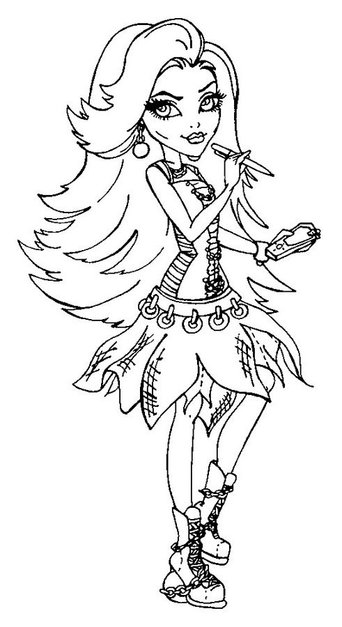 Coloring page: Monster High (Animation Movies) #24891 - Free Printable Coloring Pages
