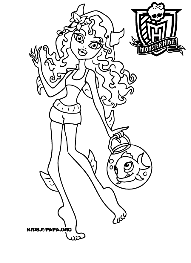 Coloring page: Monster High (Animation Movies) #24894 - Free Printable Coloring Pages