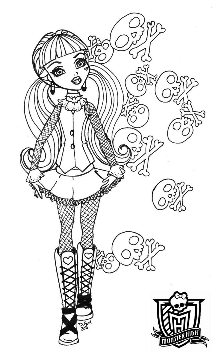 Coloring page: Monster High (Animation Movies) #24896 - Free Printable Coloring Pages