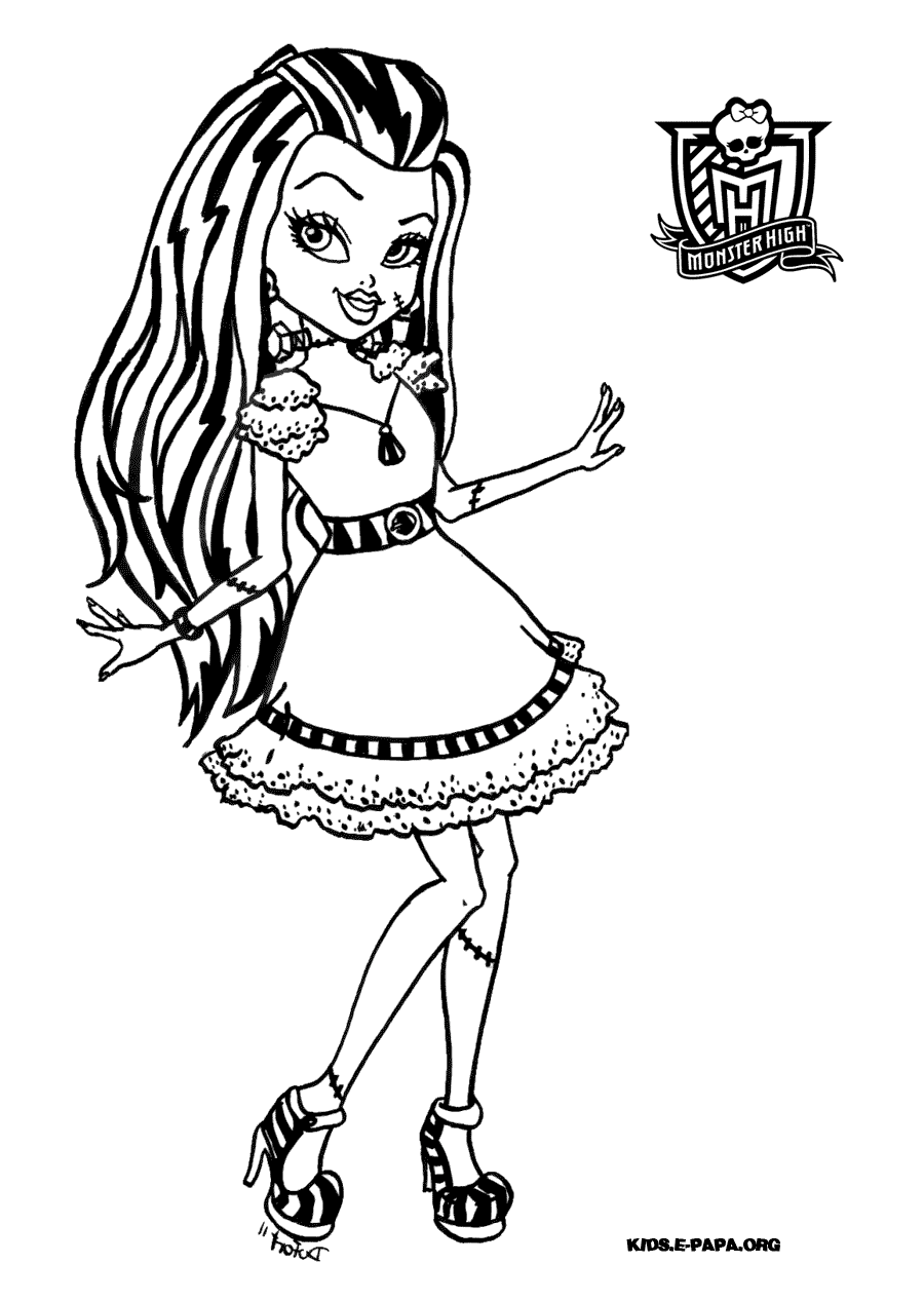 Coloring page: Monster High (Animation Movies) #24903 - Free Printable Coloring Pages