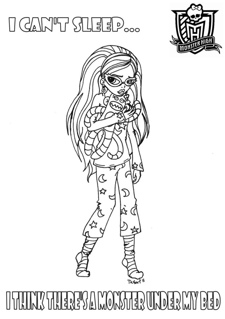 Coloring page: Monster High (Animation Movies) #24904 - Free Printable Coloring Pages