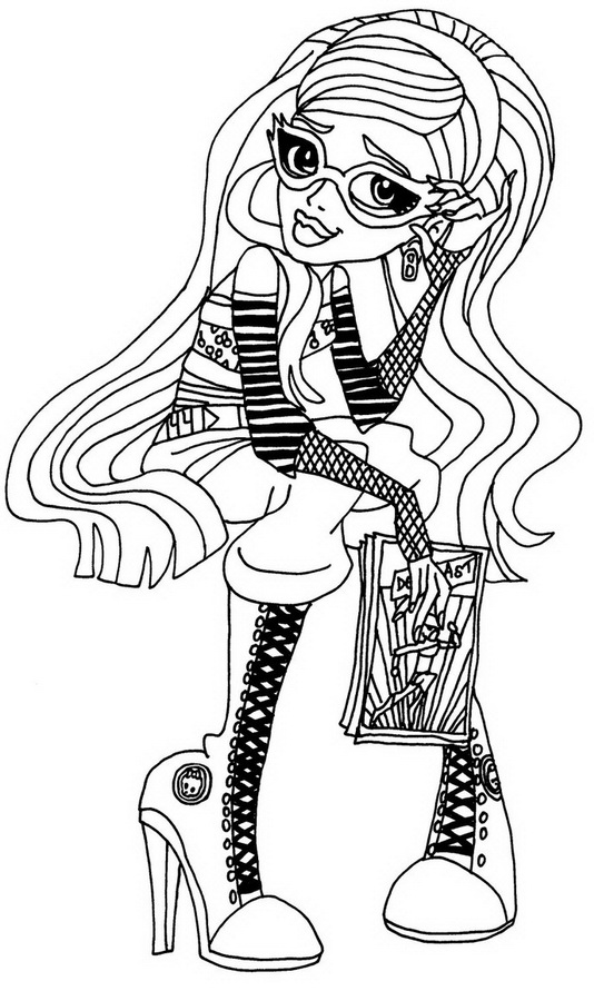 Coloring page: Monster High (Animation Movies) #24913 - Free Printable Coloring Pages