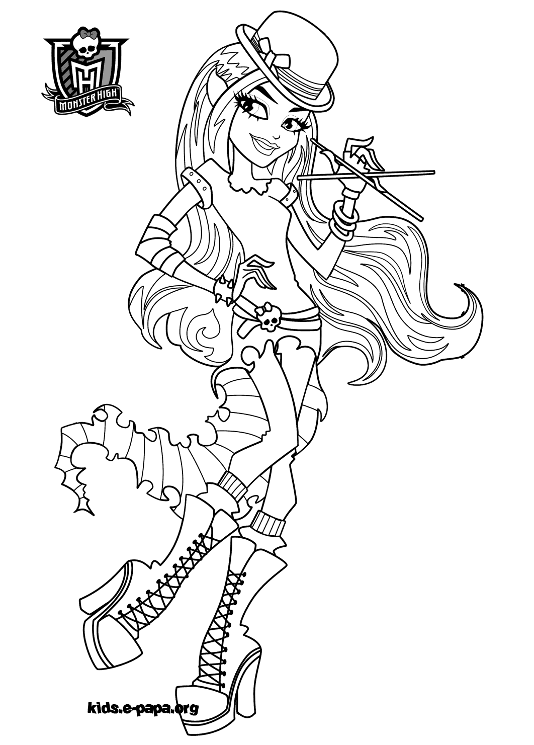 Coloring page: Monster High (Animation Movies) #24916 - Free Printable Coloring Pages