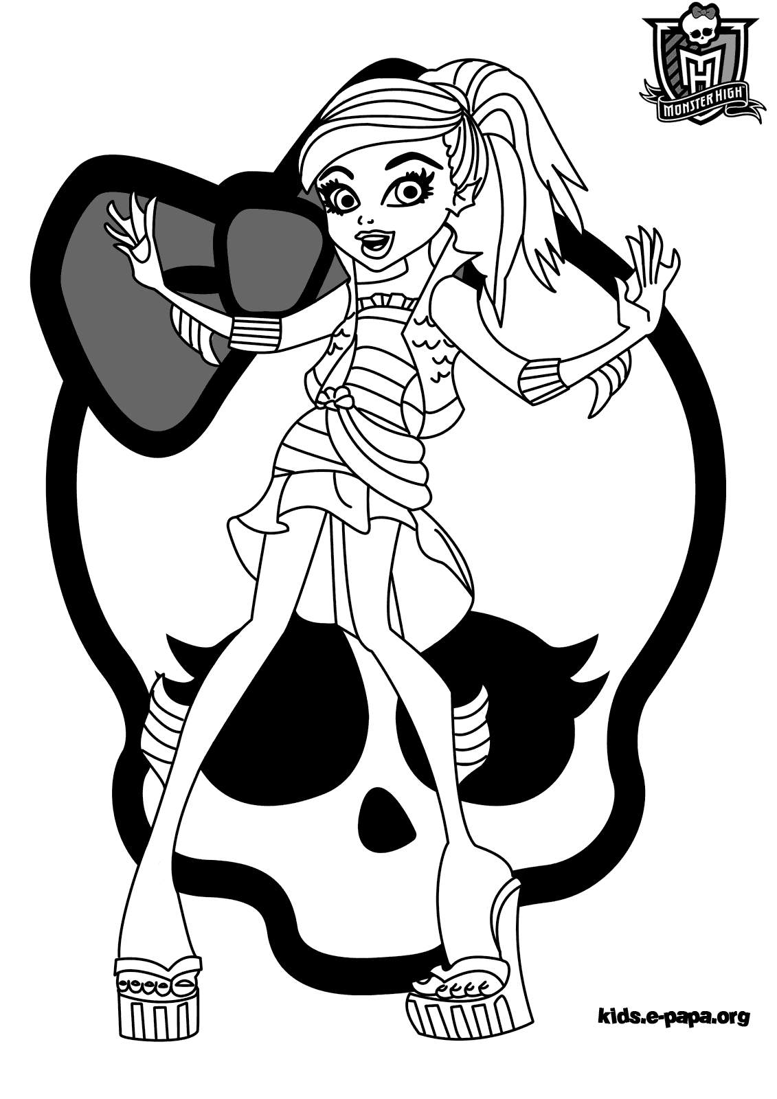 Drawing Monster High #24931 (Animation Movies) – Printable coloring pages