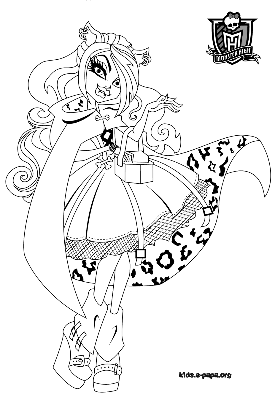 Coloring page: Monster High (Animation Movies) #24933 - Free Printable Coloring Pages