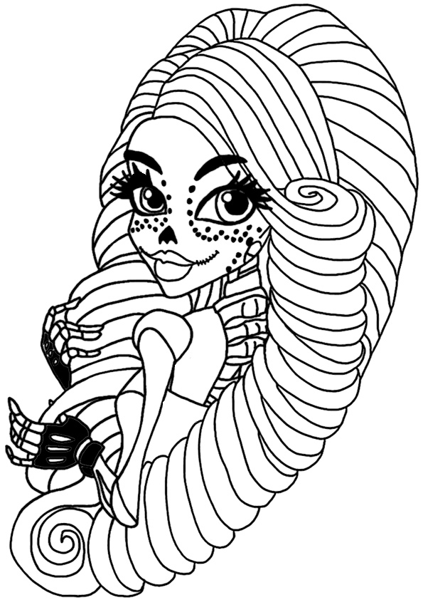 Coloring page: Monster High (Animation Movies) #24937 - Free Printable Coloring Pages