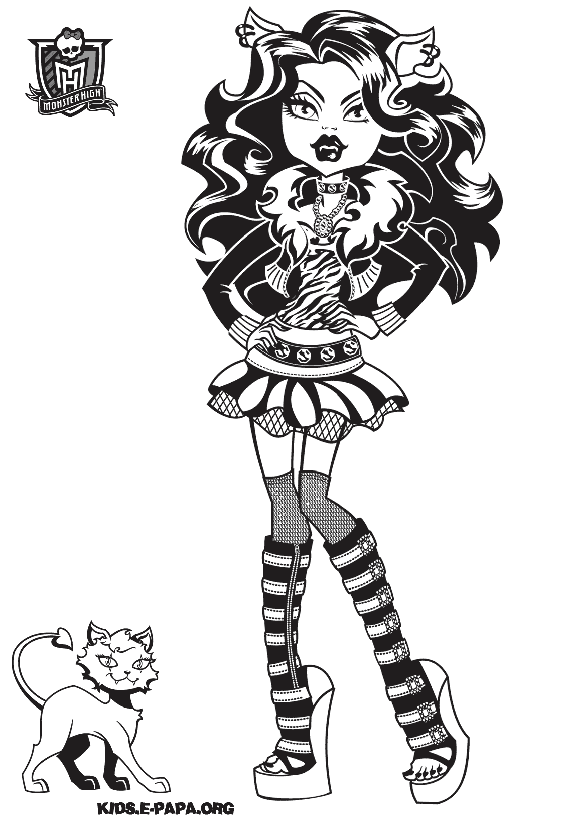 Coloring page: Monster High (Animation Movies) #24938 - Free Printable Coloring Pages