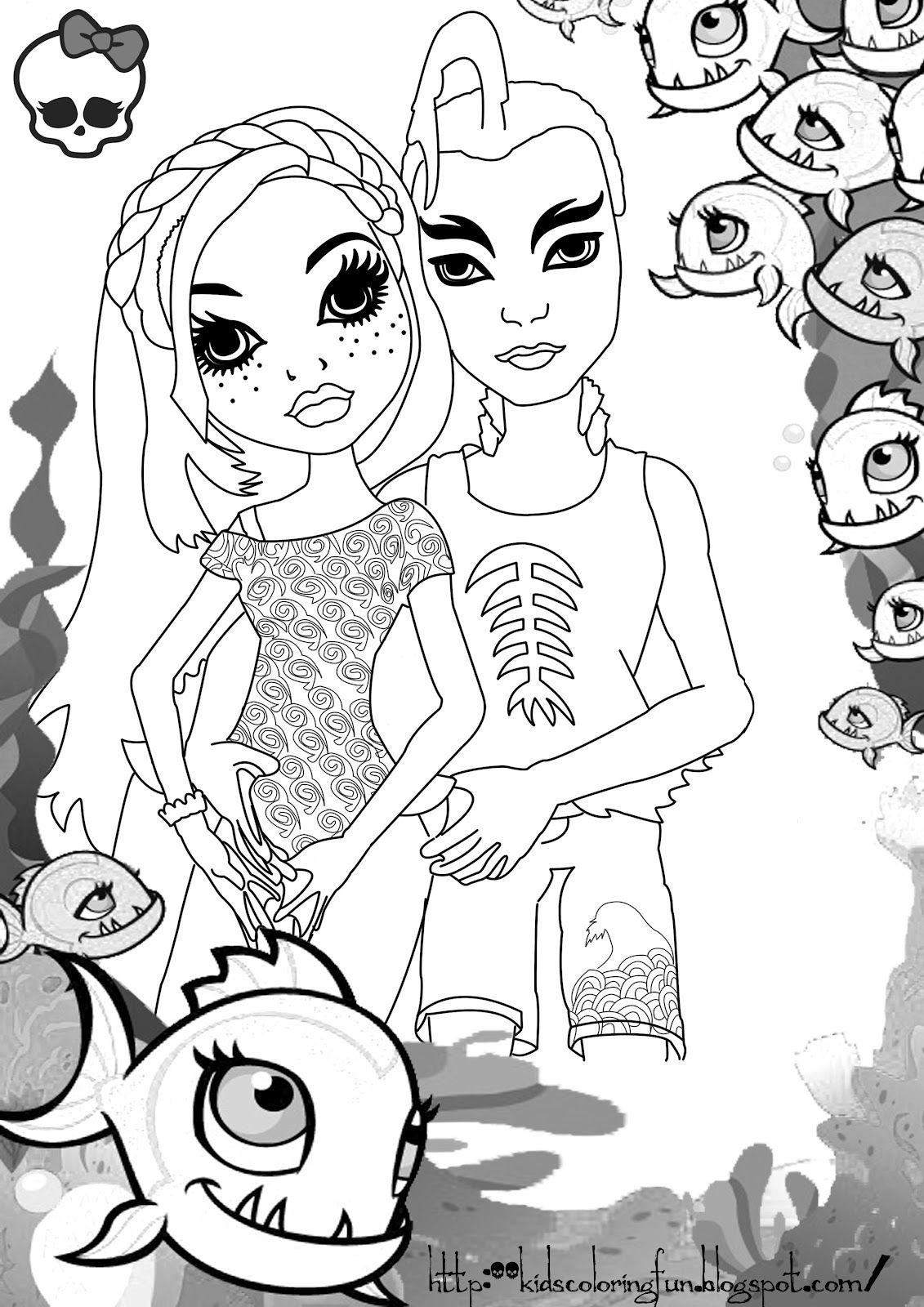 Coloring page: Monster High (Animation Movies) #24953 - Free Printable Coloring Pages