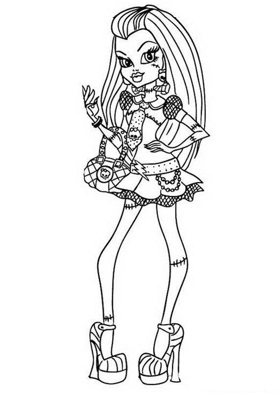 Coloring page: Monster High (Animation Movies) #24957 - Free Printable Coloring Pages