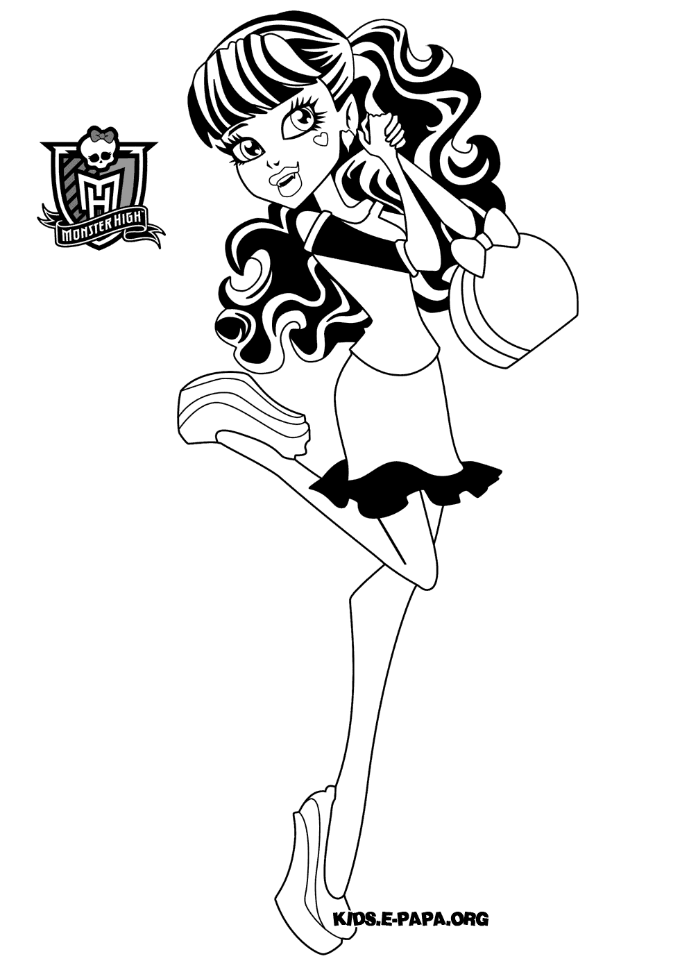 Drawing Monster High #24965 (Animation Movies) – Printable coloring pages