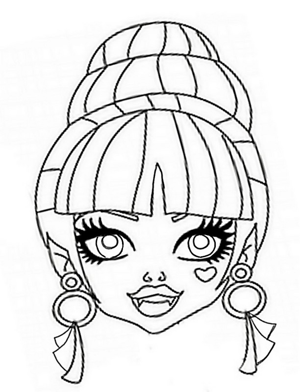 Coloring page: Monster High (Animation Movies) #24974 - Free Printable Coloring Pages